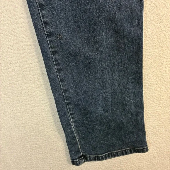 Levis 514 Straight Jeans Men 32x36 Blue Fade Stretch Casual Tall Whiskered Denim - Picture 7 of 7